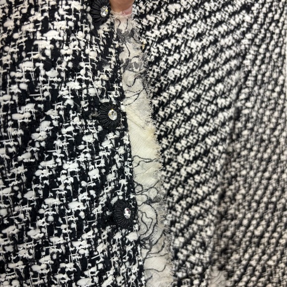 Rickie Freeman for Teri Jon Tweed Blazer Size 6 - Picture 6 of 15